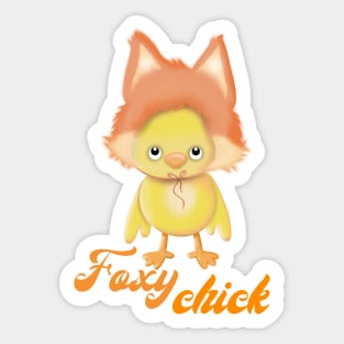 Foxy chick Sticker